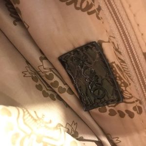 Brown printed xoxo bag